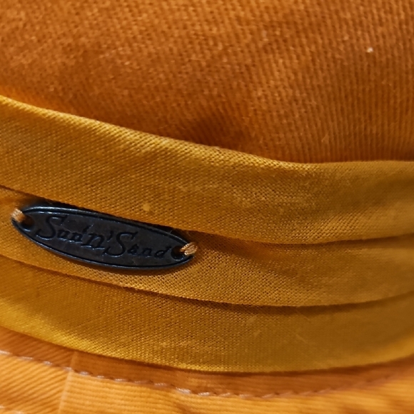 Sun N Sand Chic Orange Wide-Brim Hat‎ with Buckle Packable Pool Vacation Hat main image 4